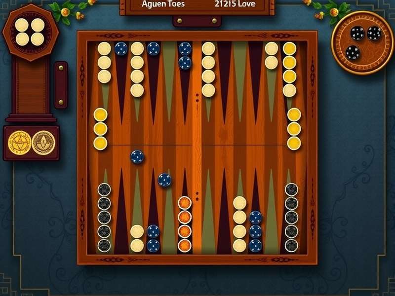 Traditional Gujarat Backgammon board setup